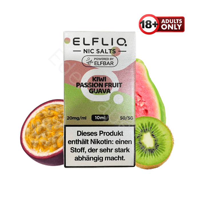 Elfbar Elfliq - Kiwi Passion Fruit Guava - 20mg Liquid - EdenVape24
